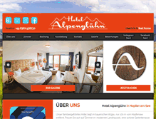 Tablet Screenshot of hotel-alpengluehn.com